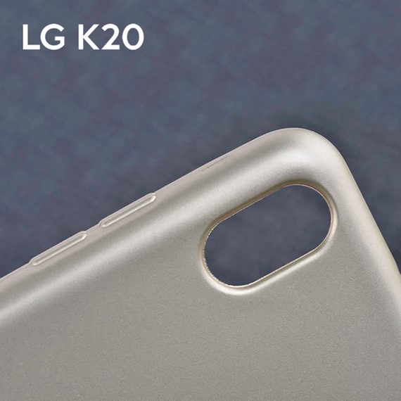Microsonic Matte Silicone LG K20 2019 Kılıf Mavi 5