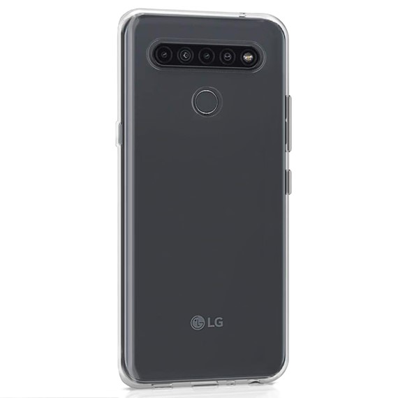 Microsonic LG K51S Kılıf Transparent Soft Beyaz 2