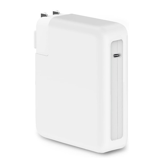 Microsonic Macbook Şarj Adaptör Kılıf 85W-87W-96W Matte Silicone Beyaz 1