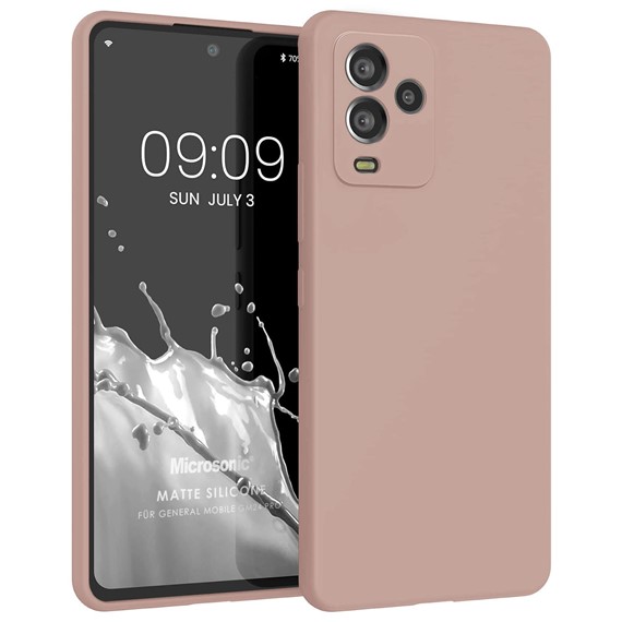 Microsonic Matte Silicone General Mobile GM 24 Pro Kılıf Rose Gold 1