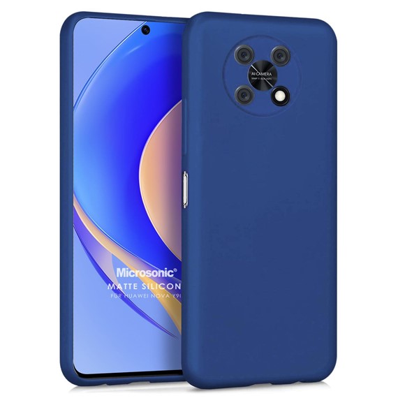 Microsonic Matte Silicone Huawei Nova Y90 Kılıf Lacivert 1