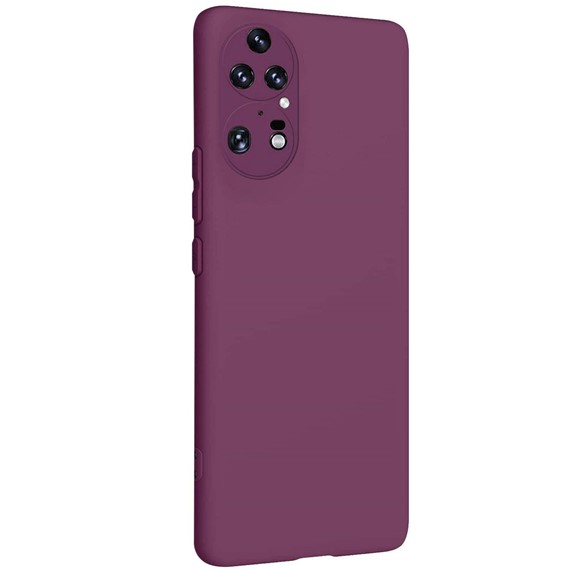 Microsonic Matte Silicone Huawei P50 Pro Kılıf Mor 2