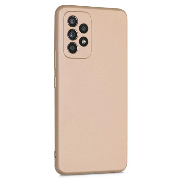 Microsonic Matte Silicone Samsung Galaxy A33 5G Kılıf Gold 2