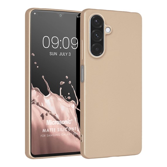 Microsonic Matte Silicone Samsung Galaxy A26 Kılıf Gold 1