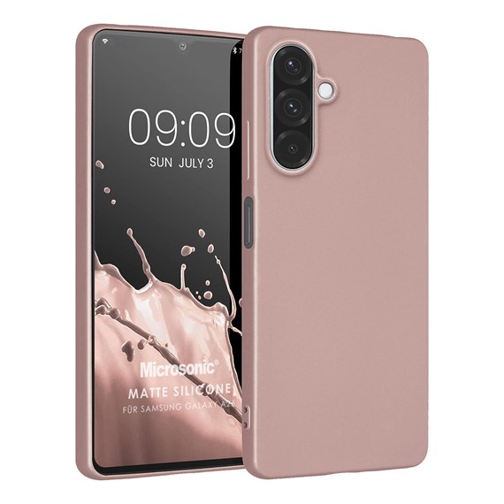 Microsonic Matte Silicone Samsung Galaxy A26 Kılıf Rose Gold 1