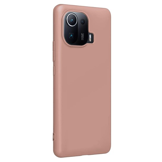 Microsonic Matte Silicone Xiaomi Mi 11 Pro Kılıf Rose Gold 2