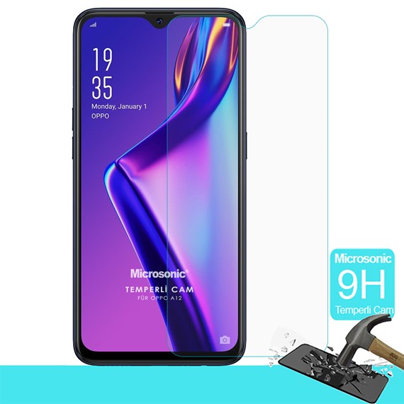 Microsonic Oppo A12 Tempered Glass Screen Protector 1