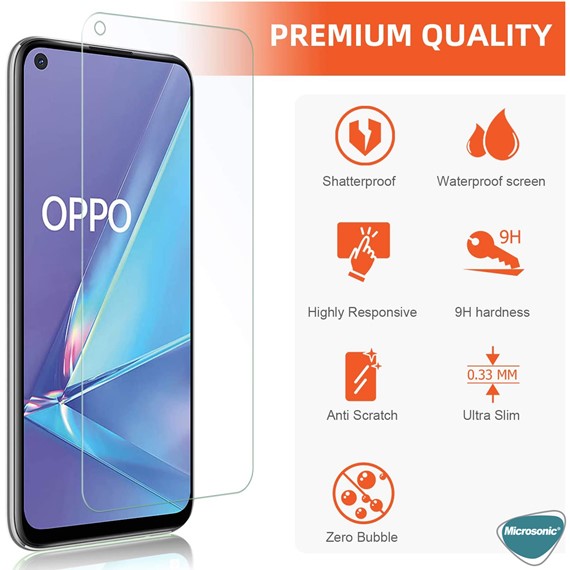 Microsonic Oppo A52 Tempered Glass Screen Protector 4