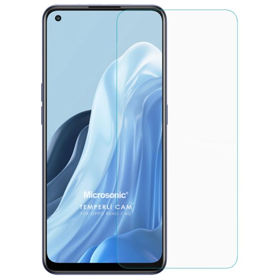 Microsonic Oppo Reno 7 4G Tempered Glass Cam Ekran Koruyucu 2