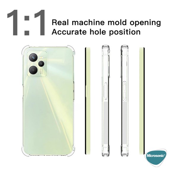 Microsonic Realme C35 Kılıf Shock Absorbing Şeffaf 6