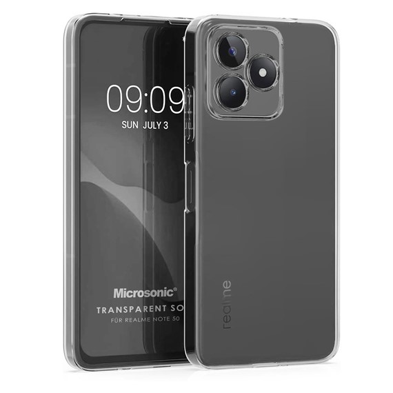 Microsonic Realme Note 50 Kılıf Transparent Soft Şeffaf 1