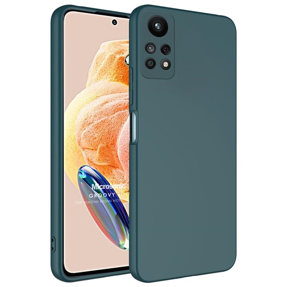 Microsonic Redmi Note 12 Pro 4G Kılıf Groovy Soft Koyu Yeşil 1