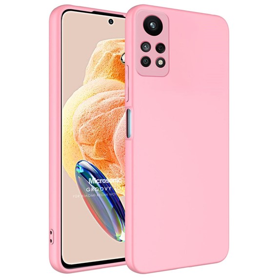 Microsonic Redmi Note 12 Pro 4G Kılıf Groovy Soft Pembe 1