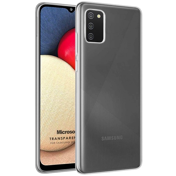 Microsonic Samsung Galaxy A02s Kılıf Transparent Soft Beyaz 1