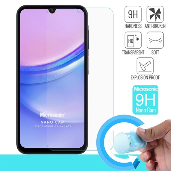 Microsonic Samsung Galaxy A05 Nano Glass Cam Ekran Koruyucu 2