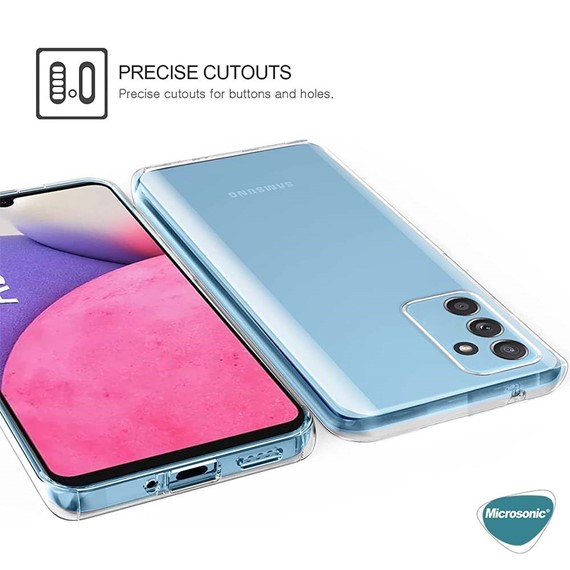 Microsonic Samsung Galaxy A05s Kılıf 6 Tarafı Tam Full Koruma 360 Clear Soft Şeffaf 3