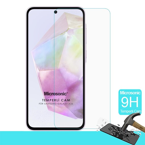 Microsonic Samsung Galaxy A35 Tempered Glass Cam Ekran Koruyucu 2