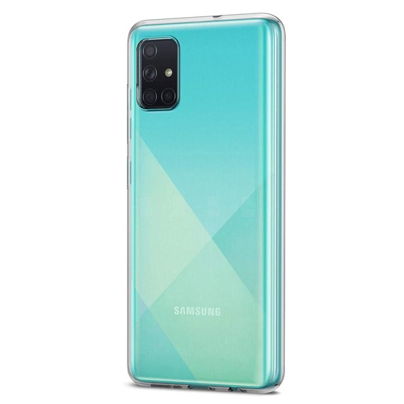 Microsonic Samsung Galaxy A51 Kılıf Transparent Soft Beyaz 2