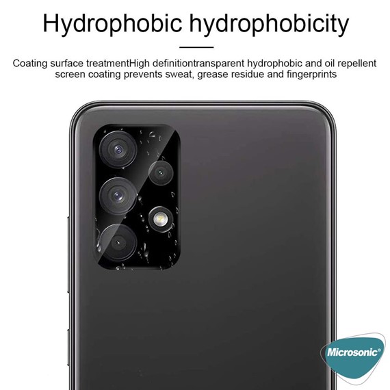 Microsonic Samsung Galaxy A52s Kamera Lens Koruma Camı V2 Siyah 4