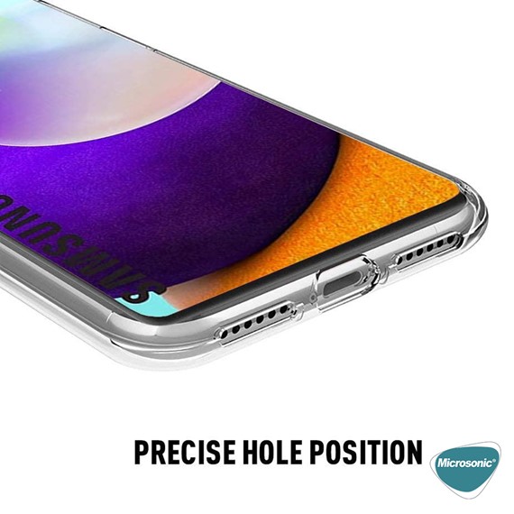 Microsonic Samsung Galaxy A52 Kılıf 6 Tarafı Tam Full Koruma 360 Clear Soft Şeffaf 3