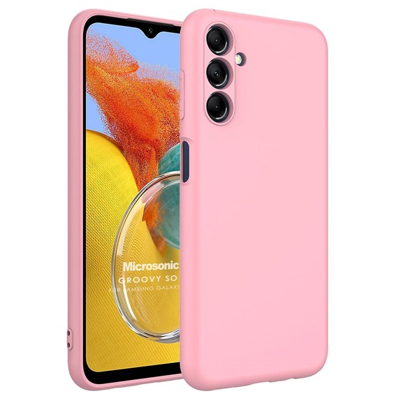 Microsonic Samsung Galaxy M14 Kılıf Groovy Soft Pembe 1