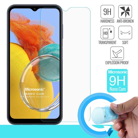 Microsonic Samsung Galaxy M14 Nano Glass Cam Ekran Koruyucu 1