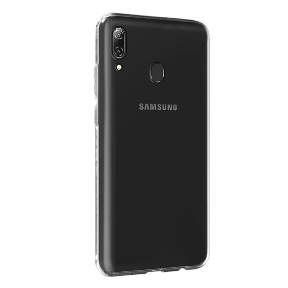 Microsonic Samsung Galaxy M20 Kılıf Transparent Soft Beyaz 2