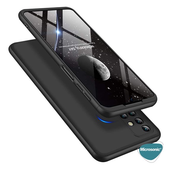 Microsonic Samsung Galaxy M31s Kılıf Double Dip 360 Protective Kırmızı 3