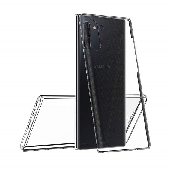 Microsonic Samsung Galaxy Note 10 Kılıf 6 tarafı tam full koruma 360 Clear Soft Şeffaf 2