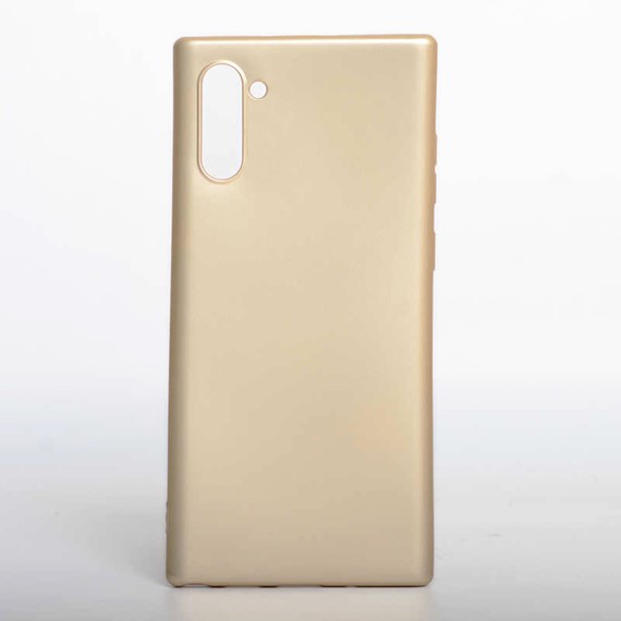 Microsonic Matte Silicone Samsung Galaxy Note 10 Kılıf Gold 3