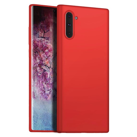 Microsonic Matte Silicone Samsung Galaxy Note 10 Kılıf Kırmızı 1