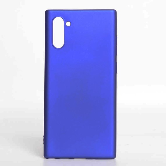Microsonic Matte Silicone Samsung Galaxy Note 10 Kılıf Mavi 3