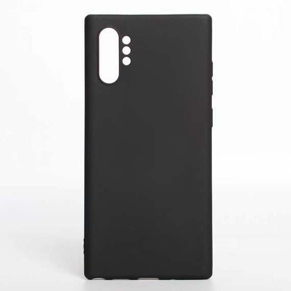 Microsonic Matte Silicone Samsung Galaxy Note 10 Plus Kılıf Siyah 3