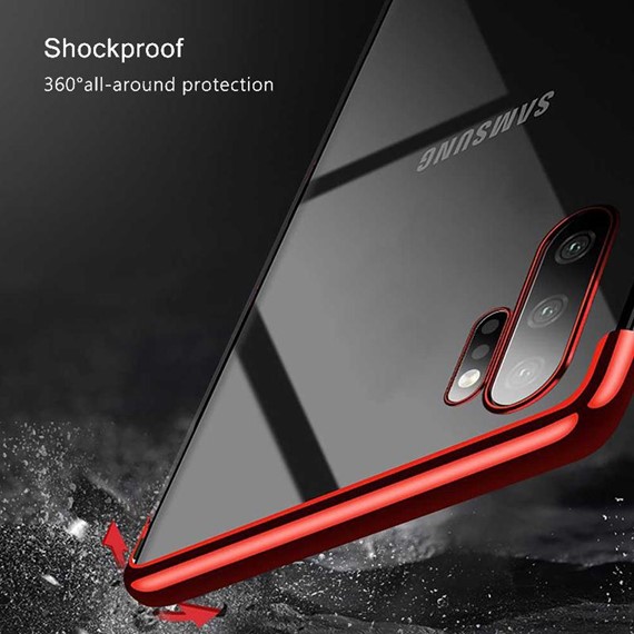 Microsonic Samsung Galaxy Note 10 Plus Kılıf Skyfall Transparent Clear Kırmızı 5