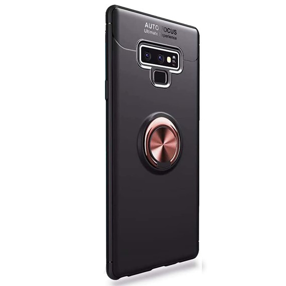 Microsonic Samsung Galaxy Note 9 Kılıf Kickstand Ring Holder Siyah Rose 2
