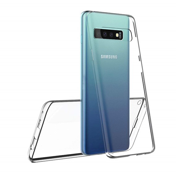 Microsonic Samsung Galaxy S10 Kılıf 6 tarafı tam full koruma 360 Clear Soft Şeffaf 2