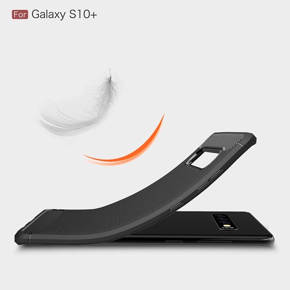 Microsonic Samsung Galaxy S10 Kılıf Room Silikon Siyah 4