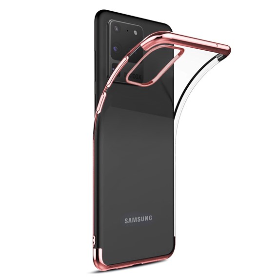 Microsonic Samsung Galaxy S20 Ultra Kılıf Skyfall Transparent Clear Rose Gold 2