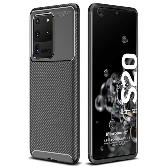 Microsonic Samsung Galaxy S20 Ultra Kılıf Legion Series Siyah 1