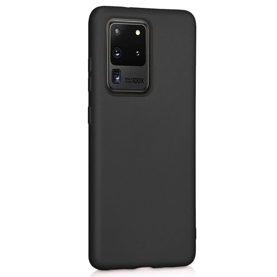 Microsonic Matte Silicone Samsung Galaxy S20 Ultra Kılıf Siyah 2
