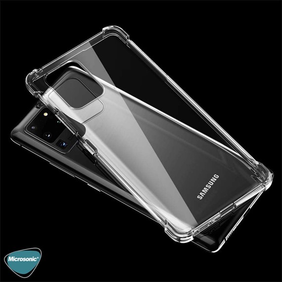 Microsonic Shock Absorbing Kılıf Samsung Galaxy S20 Ultra Şeffaf 4