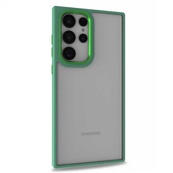 Microsonic Samsung Galaxy S22 Ultra Kılıf Bright Planet Yeşil 2