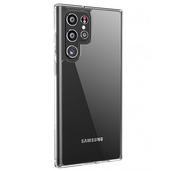 Microsonic Samsung Galaxy S22 Ultra Kılıf Transparent Soft Beyaz 2