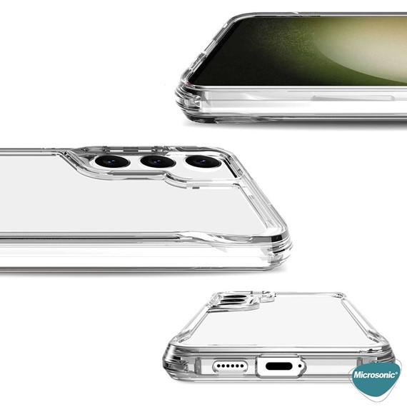 Microsonic Samsung Galaxy S24 Plus Kılıf Trex Bumper Şeffaf 3