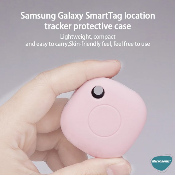 Microsonic Samsung Galaxy SmartTag Kılıf Silikon Anahtarlık Koyu Yeşil 4