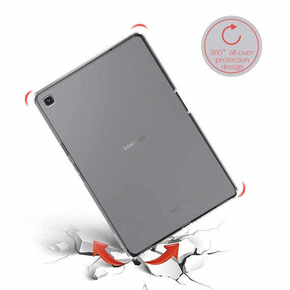 Microsonic Samsung Galaxy Tab A 10 1 T510 Kılıf Transparent Soft Siyah 4