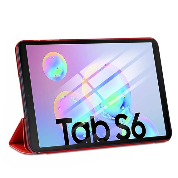 Microsonic Samsung Galaxy Tab S6 10 6 T860 Smart Case ve arka Kılıf Kırmızı 2