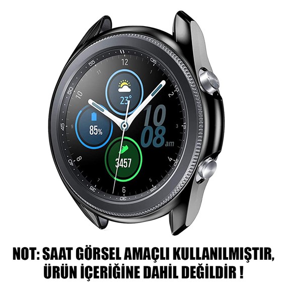 Microsonic Samsung Galaxy Watch 3 45mm Kılıf 360 Full Round Soft Silicone Siyah 2