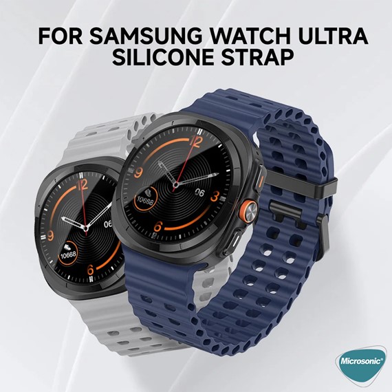 Microsonic Samsung Galaxy Watch Ultra Kordon Flexi Sport Siyah 7