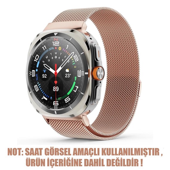 Microsonic Samsung Galaxy Watch Ultra Milanese Loop Kordon Rose Gold 2